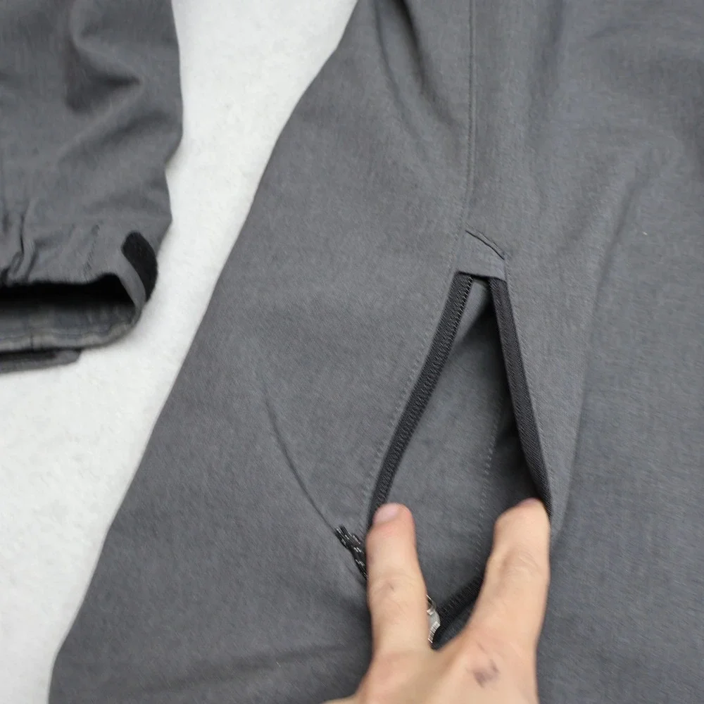Eddie Bauer Jacket Mens Large‎ Tall Grey Softshell Wind Rain Full Zip Outdoor